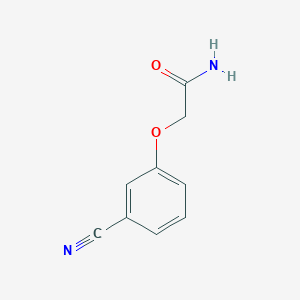 molecular formula C9H8N2O2 B3372406 2-(3-Cyanophenoxy)acetamide CAS No. 902094-93-3