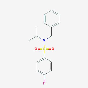 molecular formula C16H18FNO2S B337242 N-Benzyl-4-fluoro-N-isopropyl-benzenesulfonamide 