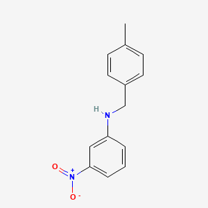 molecular formula C14H14N2O2 B3372422 n-(4-Methylbenzyl)-3-nitroaniline CAS No. 90465-61-5