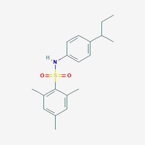 molecular formula C19H25NO2S B337245 N-(4-sec-butylphenyl)-2,4,6-trimethylbenzenesulfonamide 