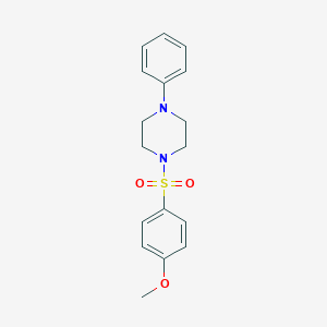 molecular formula C17H20N2O3S B337246 1-[(4-Methoxyphenyl)sulfonyl]-4-phenylpiperazine 
