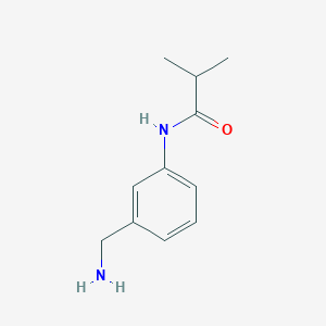 molecular formula C11H16N2O B3372481 N-[3-(aminomethyl)phenyl]-2-methylpropanamide CAS No. 918810-72-7