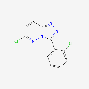 molecular formula C11H6Cl2N4 B3372491 6-Chloro-3-(2-chlorophenyl)[1,2,4]triazolo[4,3-b]pyridazine CAS No. 919725-28-3