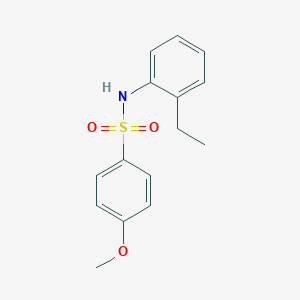 molecular formula C15H17NO3S B337250 N-(2-ethylphenyl)-4-methoxybenzenesulfonamide 