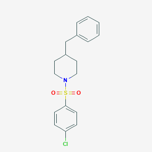 molecular formula C18H20ClNO2S B337252 4-Benzyl-1-[(4-chlorophenyl)sulfonyl]piperidine 