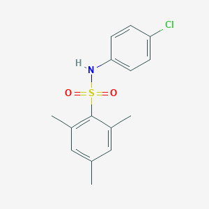 molecular formula C15H16ClNO2S B337253 N-(4-chlorophenyl)-2,4,6-trimethylbenzenesulfonamide 