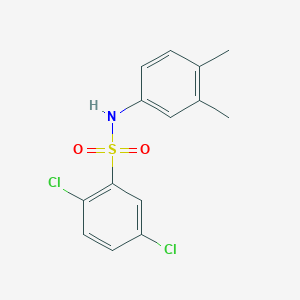 molecular formula C14H13Cl2NO2S B337256 2,5-dichloro-N-(3,4-dimethylphenyl)benzenesulfonamide 