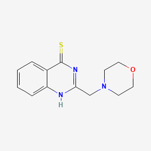 molecular formula C13H15N3OS B3372562 2-(Morpholin-4-ylmethyl)quinazoline-4-thiol CAS No. 923711-94-8