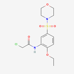 2-chloro-N-[2-ethoxy-5-(morpholine-4-sulfonyl)phenyl]acetamide