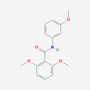molecular formula C16H17NO4 B337260 2,6-dimethoxy-N-(3-methoxyphenyl)benzamide 