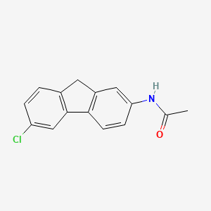 molecular formula C15H12ClNO B3372601 N-(6-chloro-9H-fluoren-2-yl)acetamide CAS No. 92433-41-5