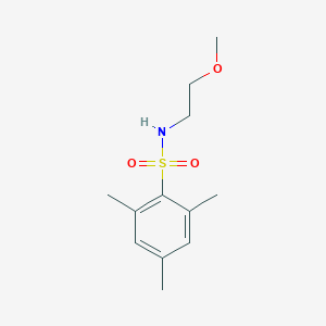 molecular formula C12H19NO3S B337263 N-(2-methoxyethyl)-2,4,6-trimethylbenzenesulfonamide 