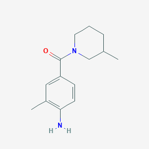 molecular formula C14H20N2O B3372631 2-Methyl-4-(3-methylpiperidine-1-carbonyl)aniline CAS No. 926199-17-9