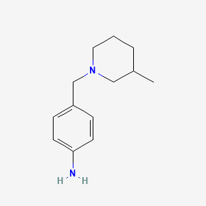 molecular formula C13H20N2 B3372638 4-[(3-Methylpiperidin-1-yl)methyl]aniline CAS No. 926207-93-4