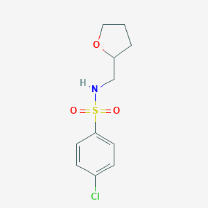 molecular formula C11H14ClNO3S B337264 4-chloro-N-(tetrahydrofuran-2-ylmethyl)benzenesulfonamide 