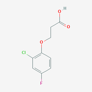 molecular formula C9H8ClFO3 B3372647 3-(2-Chloro-4-fluorophenoxy)propanoic acid CAS No. 926214-74-6