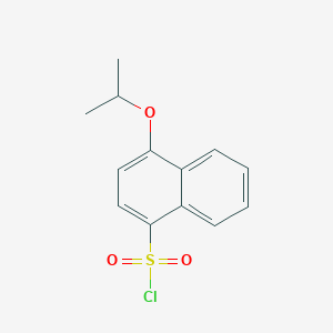 molecular formula C13H13ClO3S B3372653 4-Isopropoxynaphthalene-1-sulfonyl chloride CAS No. 926214-82-6