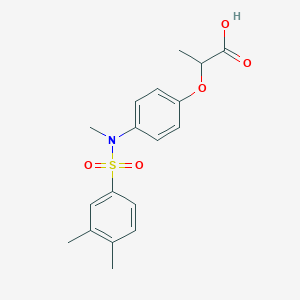 2-[4-(N-methyl3,4-dimethylbenzenesulfonamido)phenoxy]propanoic acid