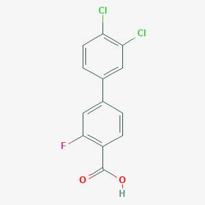 molecular formula C13H7Cl2FO2 B3372696 4-(3,4-二氯苯基)-2-氟苯甲酸 CAS No. 926235-03-2