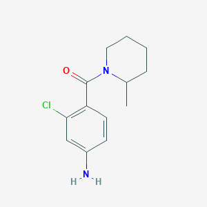 molecular formula C13H17ClN2O B3372726 3-Chloro-4-(2-methylpiperidine-1-carbonyl)aniline CAS No. 926248-42-2