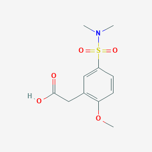 2-[5-(Dimethylsulfamoyl)-2-methoxyphenyl]acetic acid
