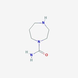 molecular formula C6H13N3O B3372756 1,4-二氮杂环戊烷-1-甲酰胺 CAS No. 926267-34-7