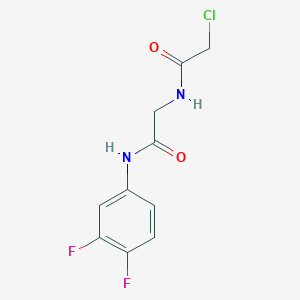 molecular formula C10H9ClF2N2O2 B3372799 2-chloro-N-{[(3,4-difluorophenyl)carbamoyl]methyl}acetamide CAS No. 929973-37-5
