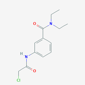 molecular formula C13H17ClN2O2 B3372805 3-(2-chloroacetamido)-N,N-diethylbenzamide CAS No. 929973-43-3