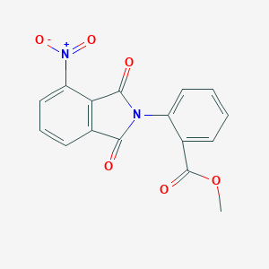 molecular formula C16H10N2O6 B337281 methyl 2-(4-nitro-1,3-dioxo-1,3-dihydro-2H-isoindol-2-yl)benzoate 