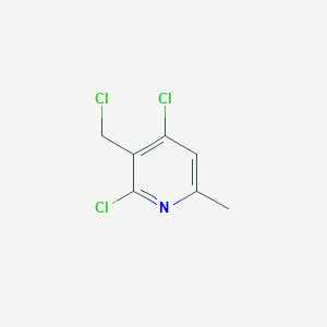 molecular formula C7H6Cl3N B3372826 2,4-二氯-3-(氯甲基)-6-甲基吡啶 CAS No. 929974-97-0