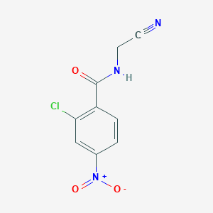molecular formula C9H6ClN3O3 B337283 2-chloro-N-(cyanomethyl)-4-nitrobenzamide 