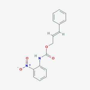 molecular formula C16H14N2O4 B3372850 [(E)-3-phenylprop-2-enyl] N-(2-nitrophenyl)carbamate CAS No. 93014-31-4