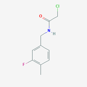molecular formula C10H11ClFNO B3372865 2-chloro-N-[(3-fluoro-4-methylphenyl)methyl]acetamide CAS No. 930395-67-8