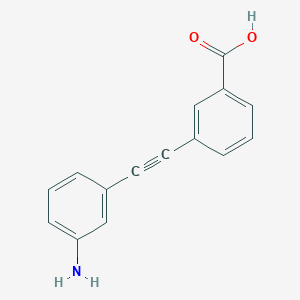 molecular formula C15H11NO2 B3372885 3-[2-(3-Aminophenyl)ethynyl]benzoic acid CAS No. 930395-90-7