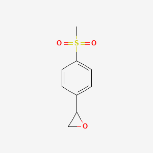 molecular formula C9H10O3S B3372898 2-(4-甲磺酰基苯基)环氧乙烷 CAS No. 93114-06-8