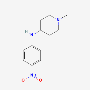 molecular formula C12H17N3O2 B3372904 1-Methyl-N-(4-nitrophenyl)piperidin-4-amine CAS No. 93591-87-8