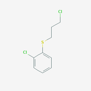 molecular formula C9H10Cl2S B3372911 1-Chloro-2-[(3-chloropropyl)sulfanyl]benzene CAS No. 936362-83-3