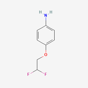 molecular formula C8H9F2NO B3372926 4-(2,2-Difluoroethoxy)aniline CAS No. 937606-77-4