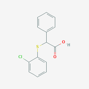 2-[(2-Chlorophenyl)sulfanyl]-2-phenylacetic acid