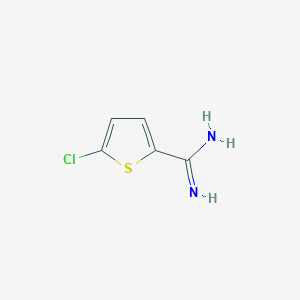 molecular formula C5H5ClN2S B3372971 5-Chlorothiophene-2-carboximidamide CAS No. 94074-05-2