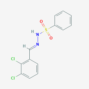 molecular formula C13H10Cl2N2O2S B337298 N'-(2,3-dichlorobenzylidene)benzenesulfonohydrazide 