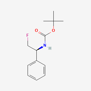 molecular formula C13H18FNO2 B3372985 (S)-N-Boc-2-fluoro-1-phenylethanamine CAS No. 942275-66-3