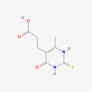 3-(2-Mercapto-4-methyl-6-oxo-1,6-dihydropyrimidin-5-yl)propanoic acid