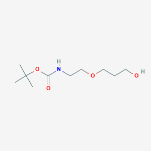 molecular formula C10H21NO4 B3373021 [2-(3-Hydroxy-propoxy)-ethyl]-carbamic acid tert-butyl ester CAS No. 947664-35-9