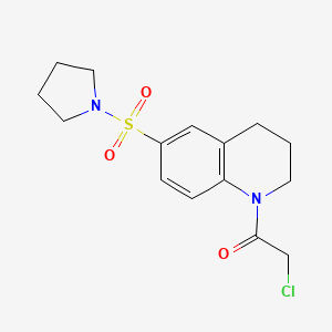 2-Chloro-1-[6-(pyrrolidine-1-sulfonyl)-1,2,3,4-tetrahydroquinolin-1-yl]ethan-1-one