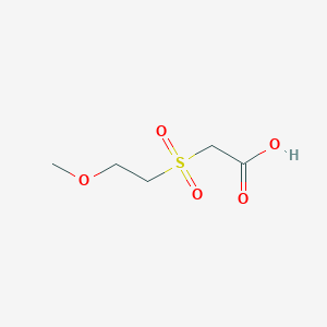 molecular formula C5H10O5S B3373057 2-(2-Methoxyethanesulfonyl)acetic acid CAS No. 94939-49-8