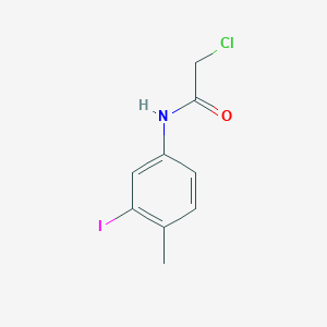 molecular formula C9H9ClINO B3373067 2-chloro-N-(3-iodo-4-methylphenyl)acetamide CAS No. 949444-78-4