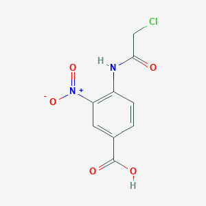 molecular formula C9H7ClN2O5 B3373083 4-(2-Chloroacetamido)-3-nitrobenzoic acid CAS No. 949873-89-6