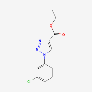molecular formula C11H10ClN3O2 B3373134 ethyl 1-(3-chlorophenyl)-1H-1,2,3-triazole-4-carboxylate CAS No. 950271-98-4