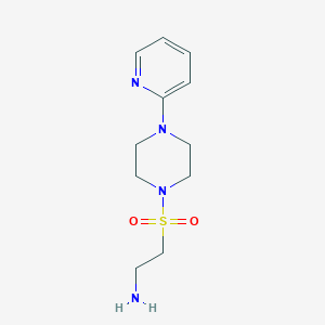 molecular formula C11H18N4O2S B3373143 2-{[4-(Pyridin-2-yl)piperazin-1-yl]sulfonyl}ethan-1-amine CAS No. 951909-48-1